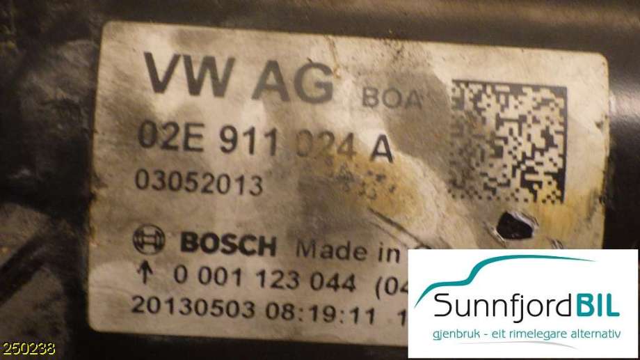 Starter diesel til VW Touran 2010-2015 (Type I, Fase 3)  (VOLKSWAGEN|02E911024A|0001123044|)