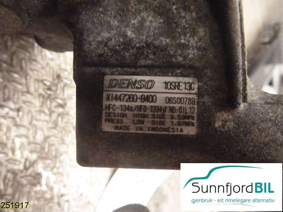 Aircondition kompressor til Suzuki Vitara 2015-->> (Type IV) (SUZUKI|9520055P10|)