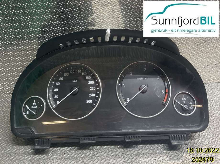 Instrumentpanel til BMW 5-Serie, 2010-2017 (F10/F11) (F10/F11) (BMW|62109358981)
