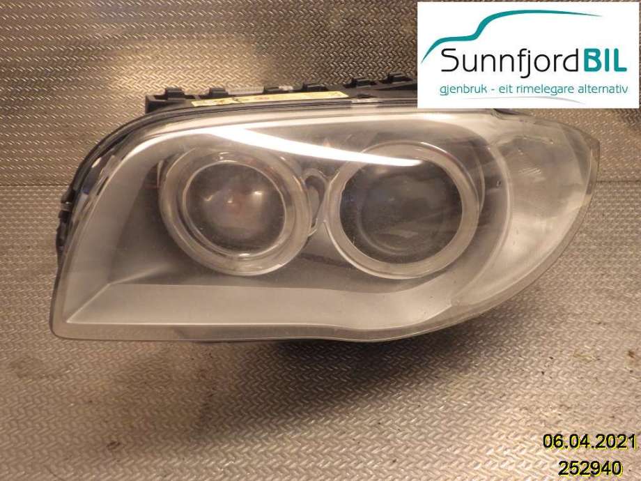 Frontlykt venstre xenon til BMW 1-Serie 2004-2011 (E81/E82/E87/E88) (E81/E82/E87/E88) (BMW|63 11 7 180 839|)