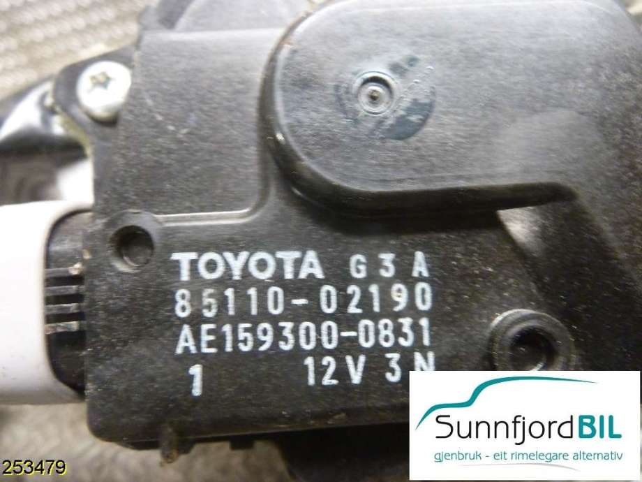 Viskermotor frontrute til Toyota Auris 2010-2012 (Type I, Fase 2)  (TOYOTA|8511002190|AE1593000831|)