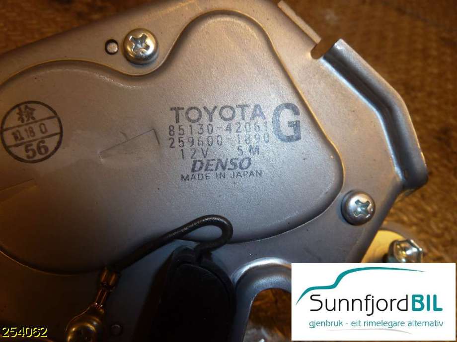 Viskermotor bakrute til Toyota RAV4 2009-2013 (Type III, Fase 2)  (TOYOTA|8513042061|)