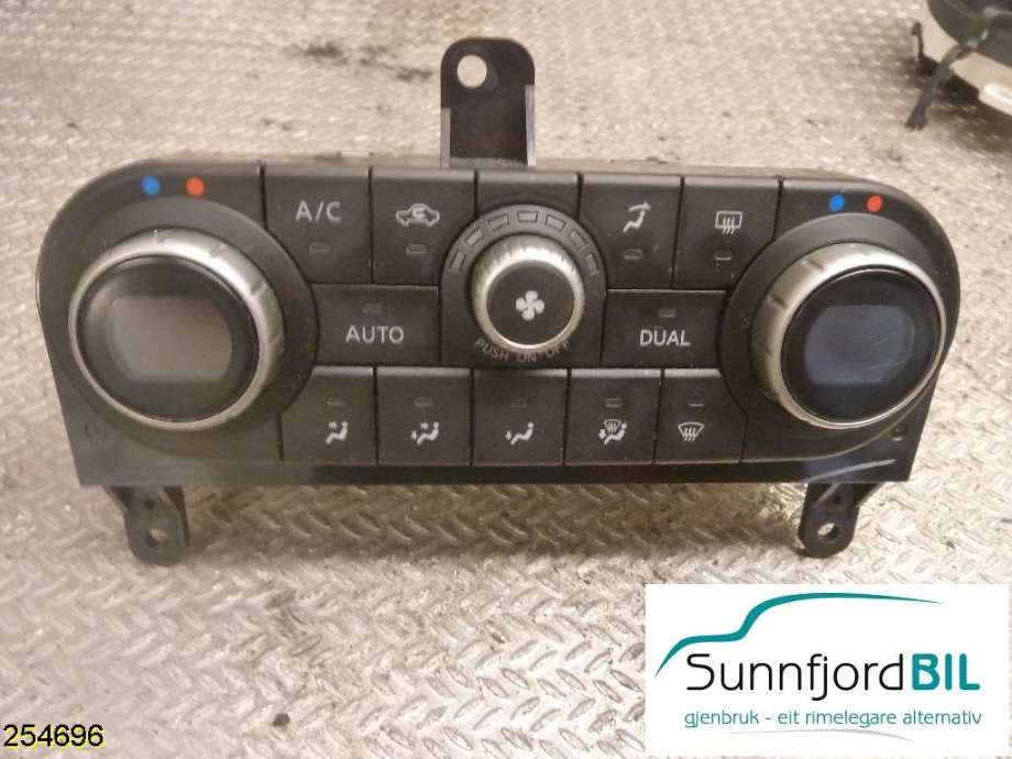 Varmeapparat betjening til Nissan Qashqai 2010-2014 (Type I, Fase 2)  (NISSAN|27500BR47A|)