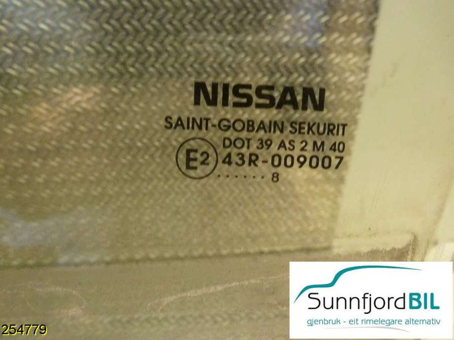 Siderute venstre bak til Nissan Leaf 2018-->> (Type II)  (NISSAN|43R009007|)