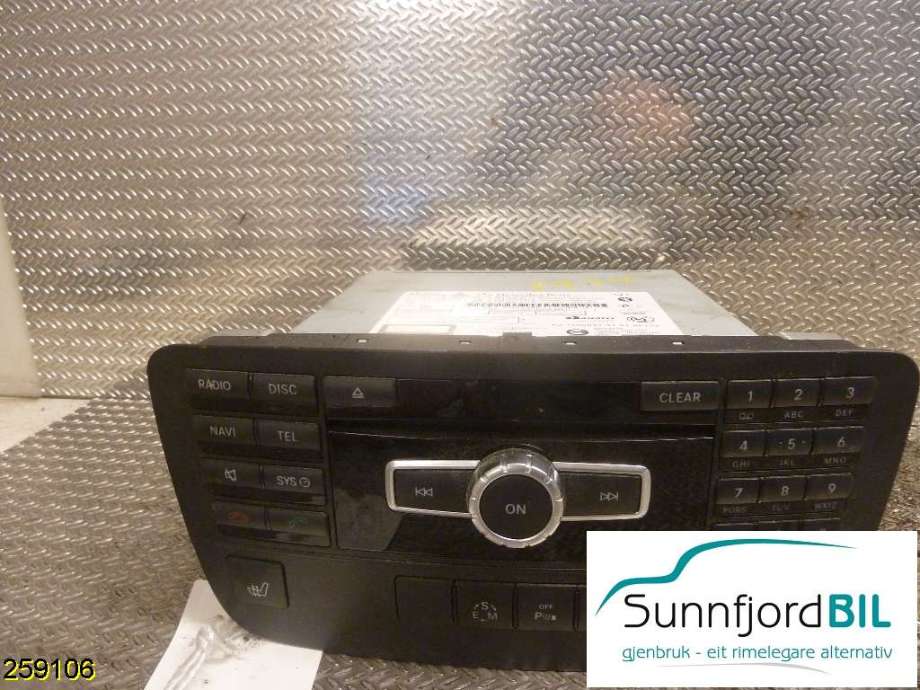 Bilstereo til Mercedes GLK 2008-2015 (X204) (X204) (MERCEDES|A2129022209||A2049004314)