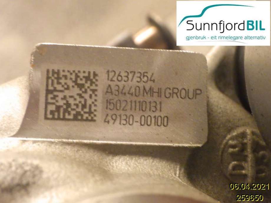 Turbo til Opel Corsa E 2015-2019  (55506444|)