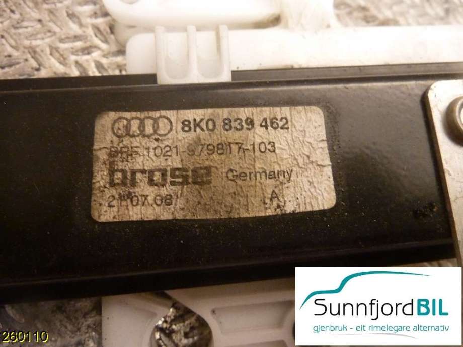Ruteheis til Audi A4 2007-2014 (Type IV) (B8) (B8) (AUDI|)