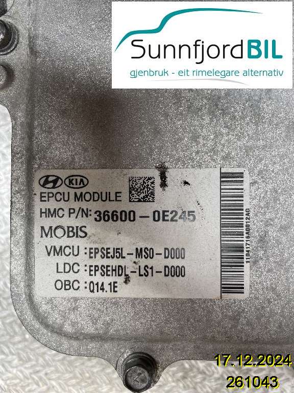 DCDC converter hybrid til Kia Soul, 2014-2019 (Type II)  