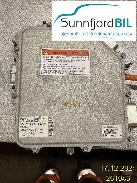 DCDC converter hybrid til Kia Soul 2014-2019 (Type II)  (|366000E245)