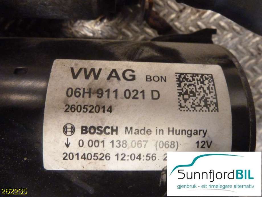 Starter til Audi A4, 2007-2014 (Type IV) (B8) (B8) (AUDI|06H 911 021 D)