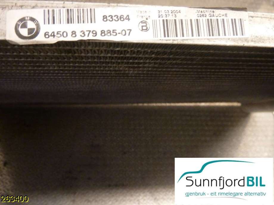 Aircondition radiator til BMW 5-Serie 2003-2010 (E60/E61) (E60/E61) (BMW|6450837988507|)