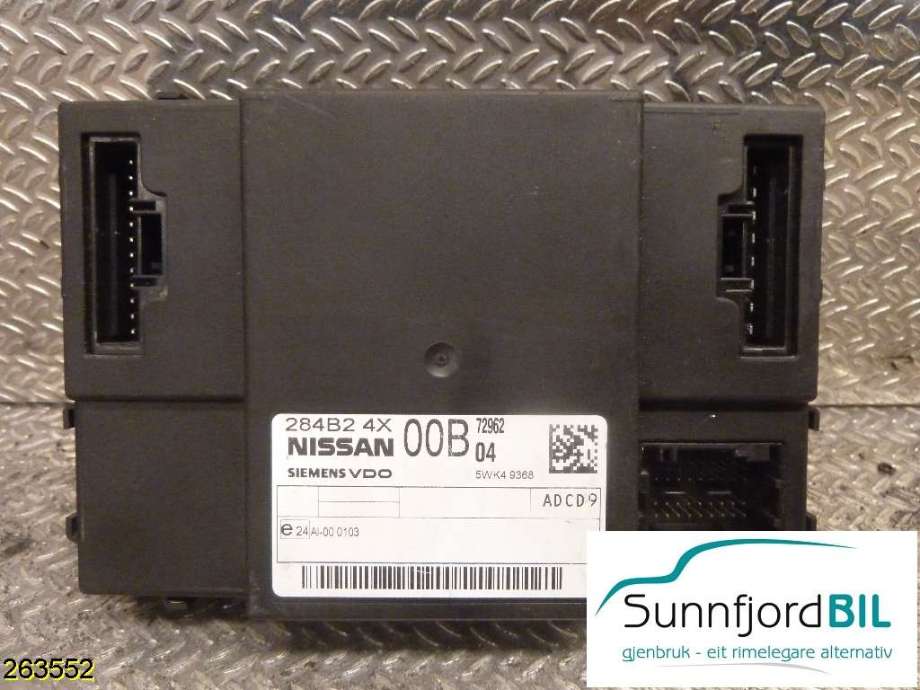 Styreenhet comfort (BCM) til Nissan Pathfinder 2005-2010 (Fase 1) (R51) (R51) (NISSAN|284B24X|)
