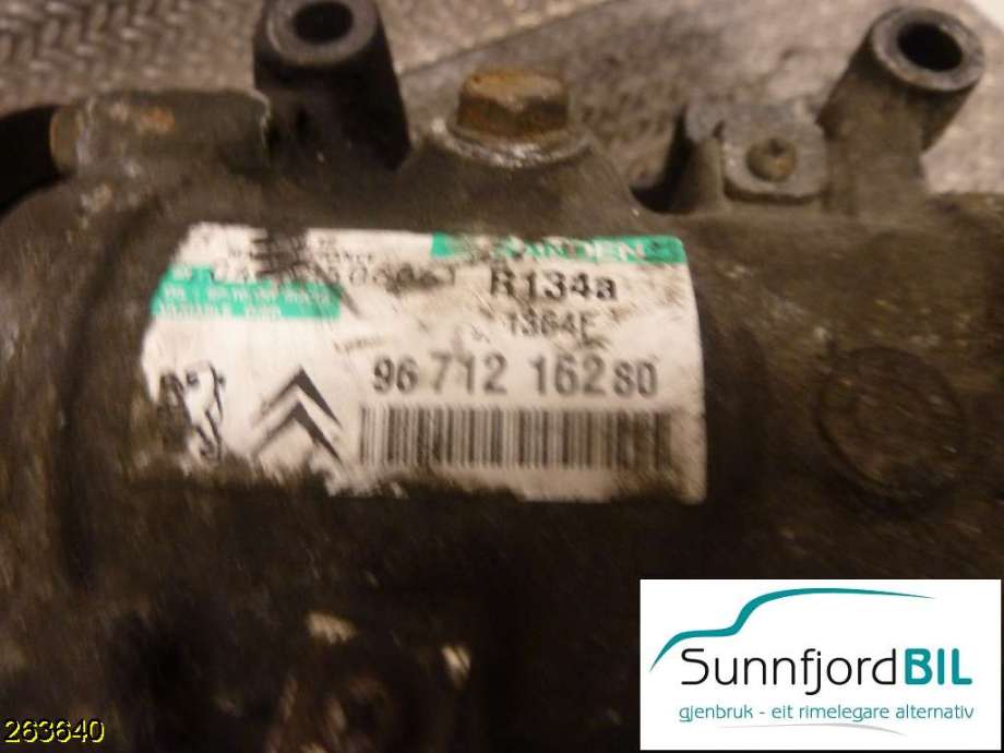 Aircondition kompressor til Peugeot Partner 2008-2015 (Type II, Fase 1)  (PEUGEOT|9678656080|SD6CBCF|)