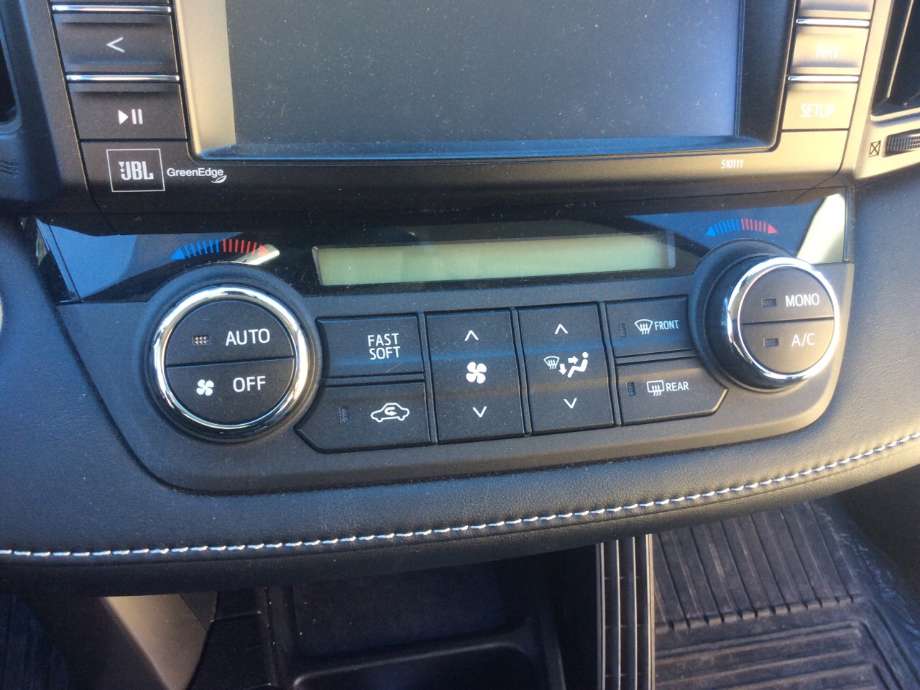 Varmeapparat betjening til Toyota RAV4, 2016-2019 (Type IV, Fase 2)  (TOYOTA|)