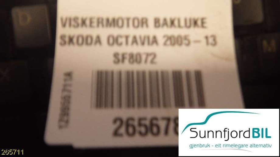 Baklukelås til Škoda Octavia 2009-2013 (Type II, Fase 2) (SKODA|1Z5927501|)