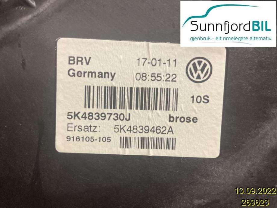 Ruteheis til VW Golf VI 2008-2012  (VOLKSWAGEN|)
