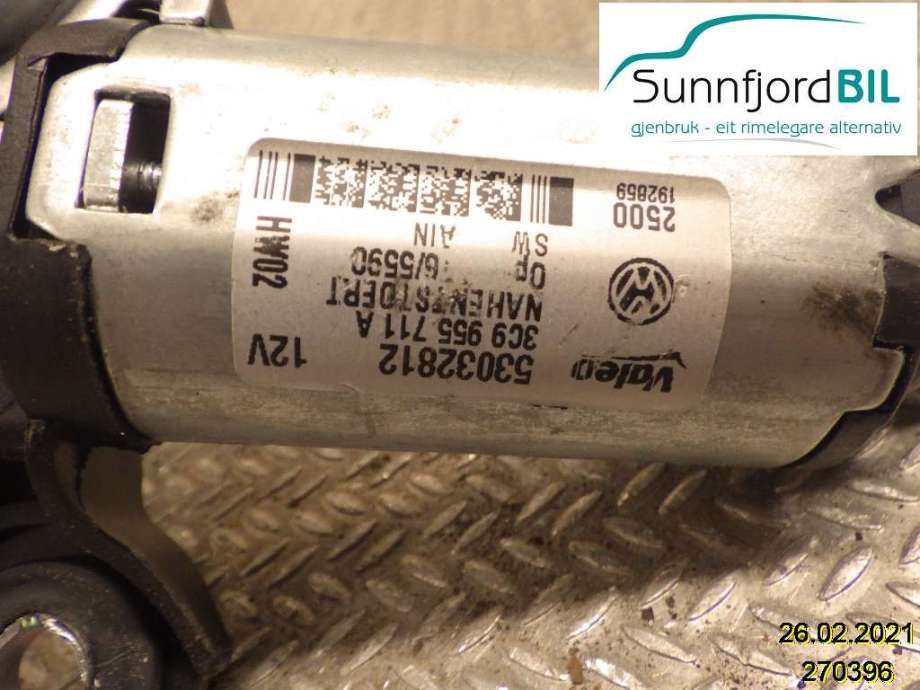 Viskermotor bakrute til VW Passat 2011-2015 (B7) (B7) (VOLKSWAGEN|53032812|3C9955711A|)