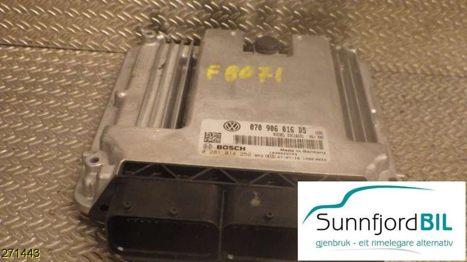 Styreenhet motor til VW Transporter / Caravelle, 2003-2009 (Fase 1) (T5) (T5) (VOLKSWAGEN|070906016DS)