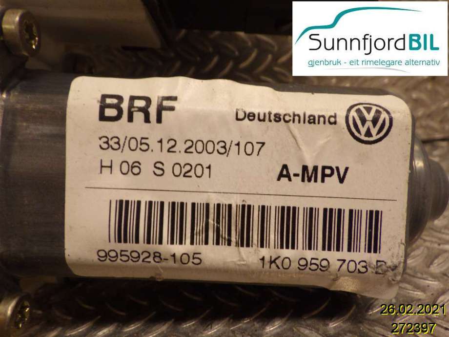 Ruteheis til VW Touran 2003-2006 (Type I, Fase 1)  (VOLKSWAGEN|)