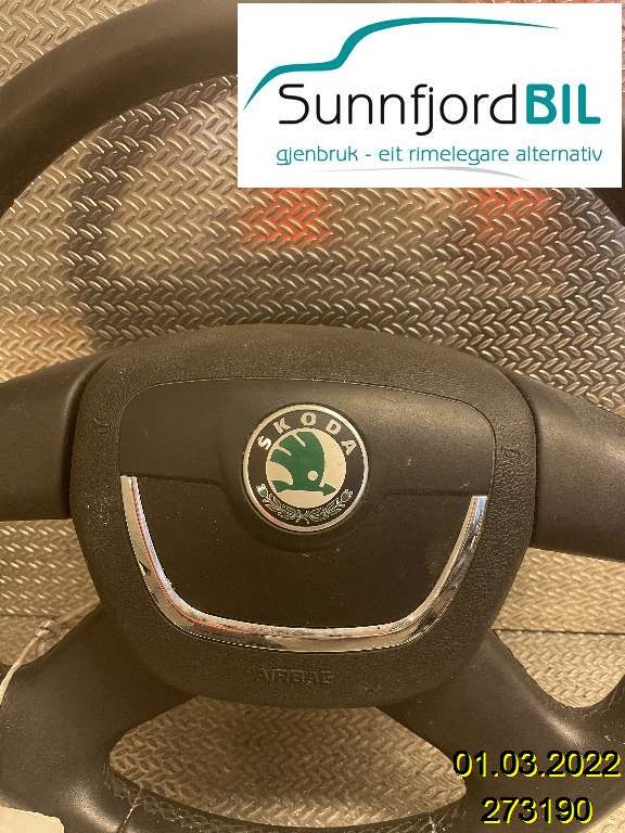 Airbag rattpute til Škoda Superb, 2008-2015 (Type II)  (SKODA|1Z0880201AH)