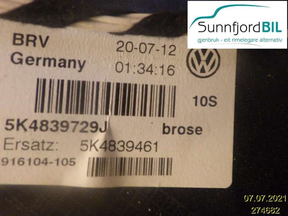 Ruteheis til VW Golf VI 2008-2012  (VOLKSWAGEN|)