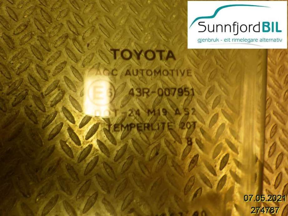 Siderute venstre foran til Toyota Auris, 2007-2010 (Type I, Fase 1)  (TOYOTA|43R007951)