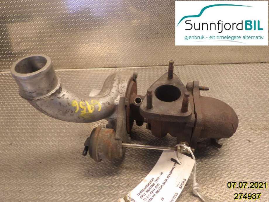 Turbo til Opel Movano 1999-2010  (OPEL|9112327|)