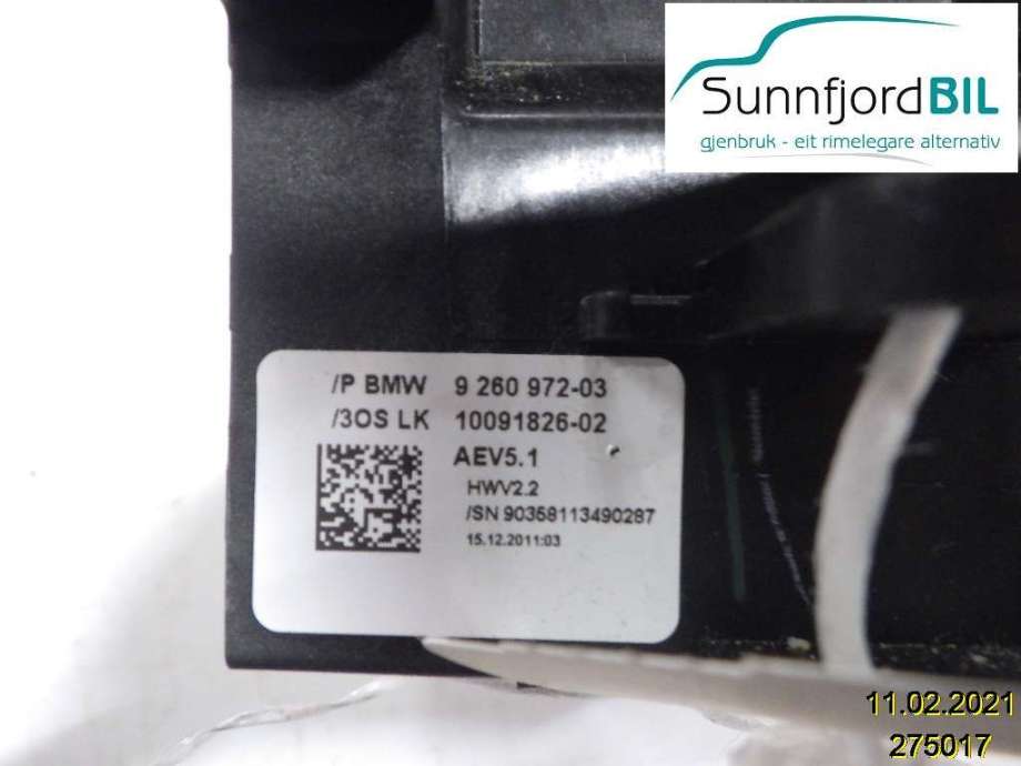 Girstang/girvelger automat til BMW X3, 2010-2017 (F25) (F25) (BMW|)