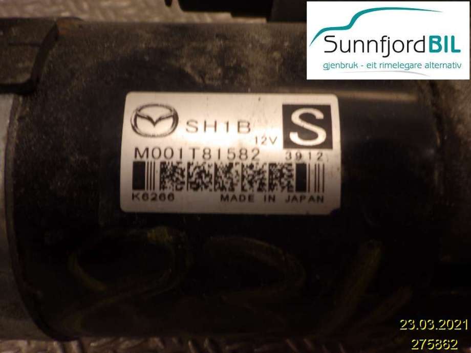 Starter diesel til Mazda CX-5, 2012-2017 (Type I)  (MAZDA|M001T81582)