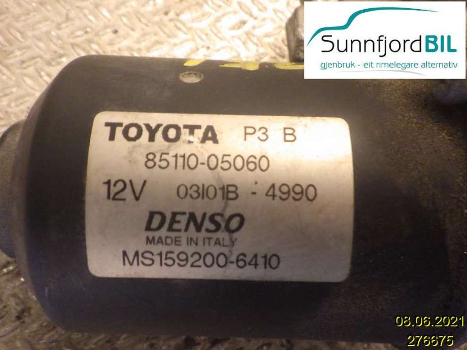 Viskermotor frontrute til Toyota Avensis 2003-2008 (Type II) (TOYOTA||MS1592006410|85110 05060)
