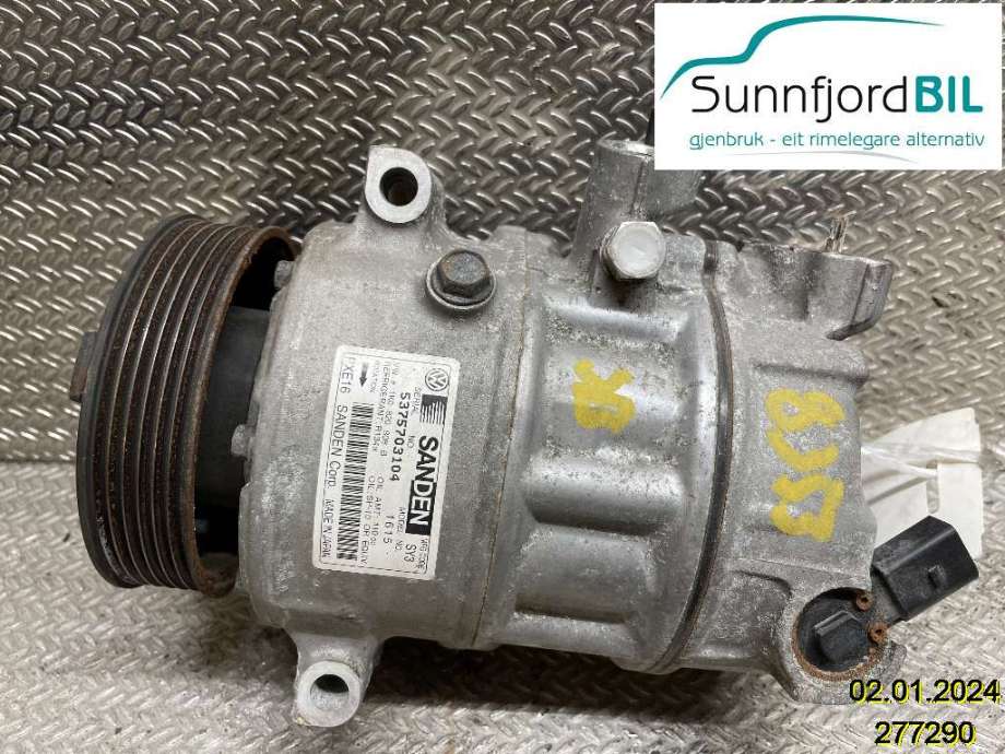Aircondition kompressor til Škoda Superb, 2008-2015 (Type II)  (SKODA|1K0820808B)