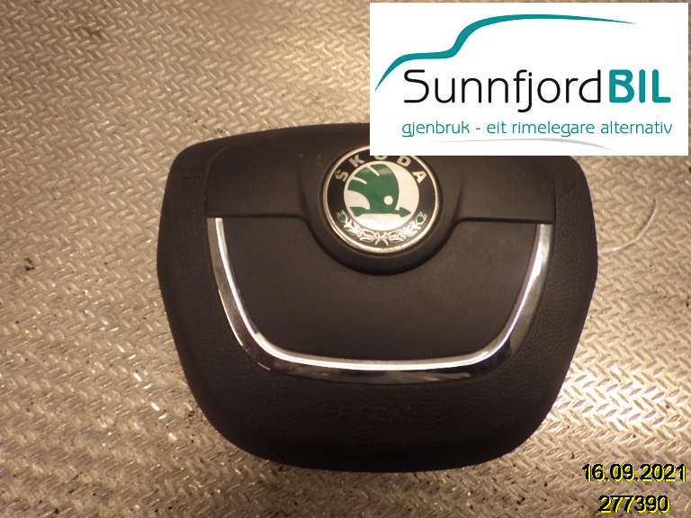 Airbag rattpute til Škoda Superb, 2008-2015 (Type II)  (SKODA|1Z0880201AK)