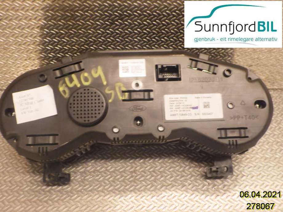 Instrumentpanel til Ford C-Max 2010-2015 (Type II, Fase 1)  (FORD|AM5T10849CD|)