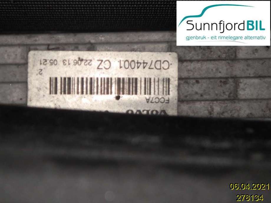 Intercooler til Volvo V40 2012-2019  (VOLVO|)