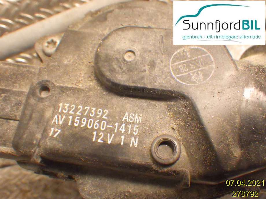 Viskermotor frontrute til Opel Insignia A 2009-2014 (OPEL|13227392|AV1590601415|)