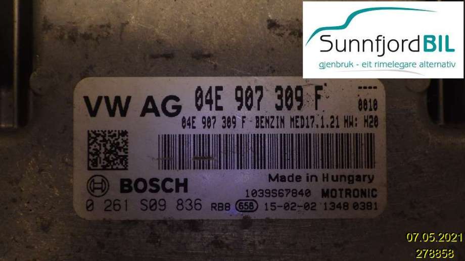 Styreenhet motor til VW e-Golf, 2014-2017 (Fase 1)  (VOLKSWAGEN|)