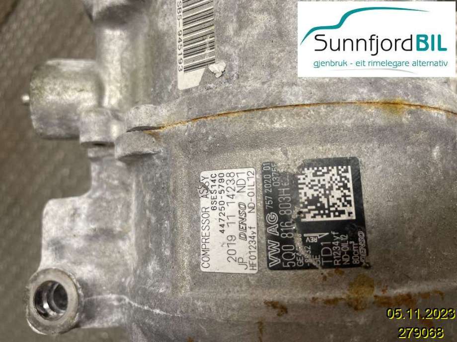 Aircondition kompressor til Škoda Octavia 2020-->> (Type IV) (5Q0816803H|)