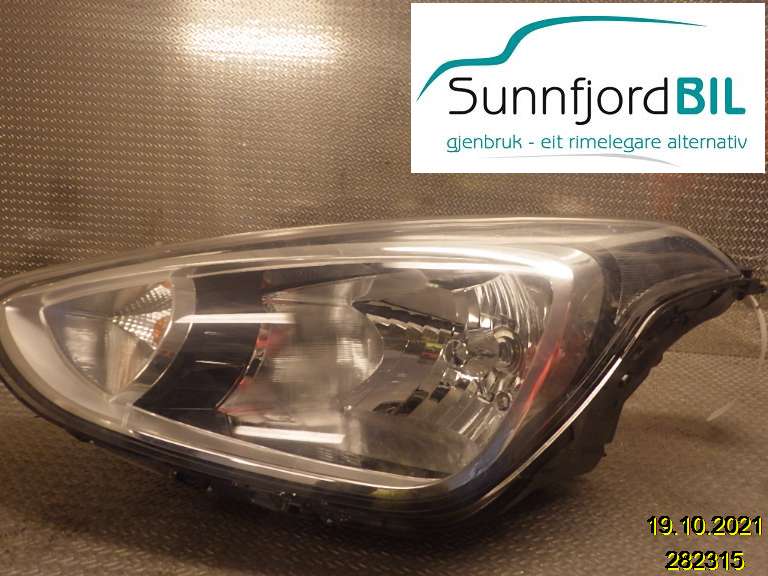 Frontlykt venstre halogen til Hyundai i10 2008-2013 (Type I) (HYUNDAI|92101B9000|)