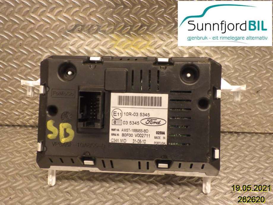 Bilstereo navigasjon til Ford C-Max 2010-2015 (Type II, Fase 1) (FORD|AM5T-18B955-BD|)