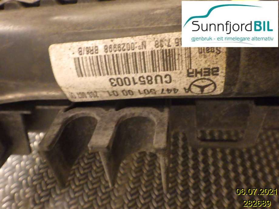 Radiator (manuell gir) til Mercedes Vito 2014-->> (W447) (W447) (MERCEDES|A4475010001|)