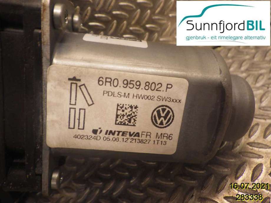Ruteheis høyre til VW Amarok 2010-2016 (Type I, Fase 1)  (VOLKSWAGEN|6R0959802P|)
