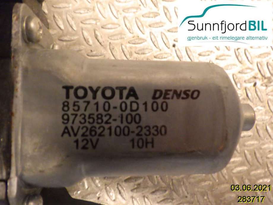 Ruteheis høyre til Toyota Yaris 2006-2009 (Type II, Fase 1) (TOYOTA|)