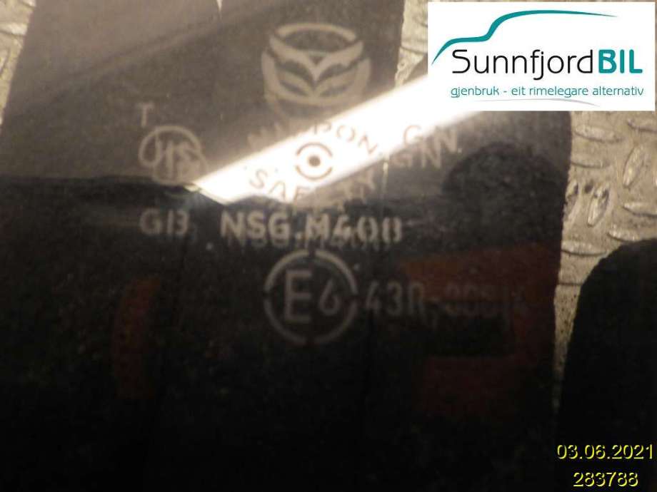 Siderute venstre bak til Mazda 6 2008-2010 (Type II, Fase 1)  (MAZDA|)