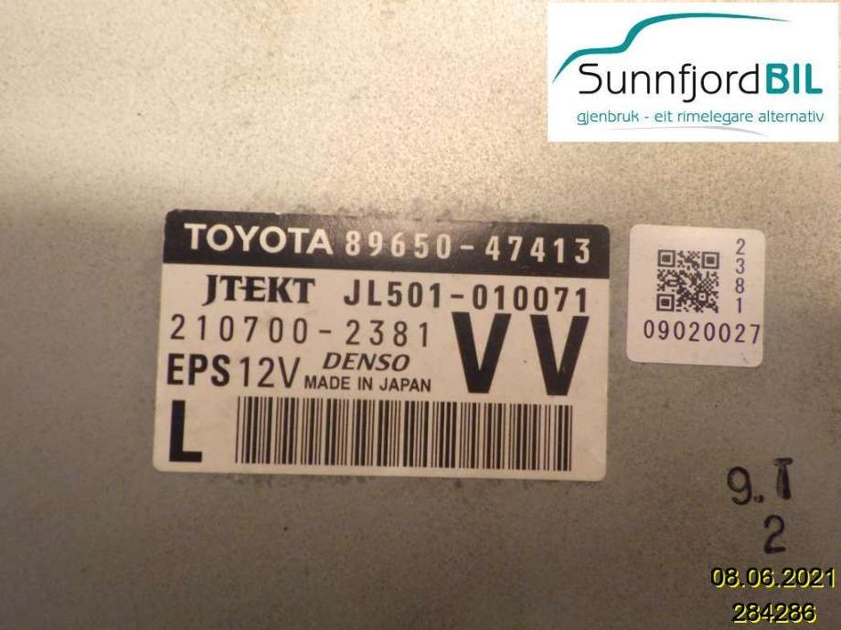 Styreenhet servo til Toyota Prius +7 2012-2020 (Type III) (stasjonsvogn) (stasjonsvogn) (TOYOTA||210700 2381|89650 47413)