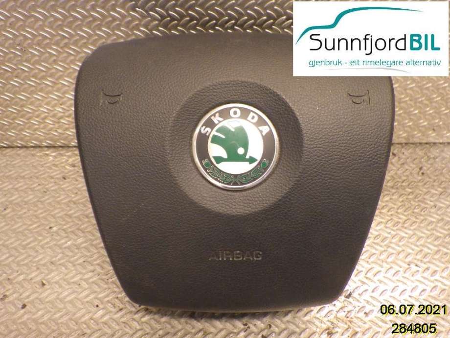 Airbag rattpute til Škoda Roomster, 2010-2015 (Fase 2) (SKODA|5J0880201D)