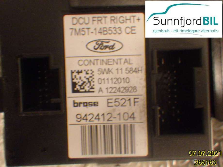 Ruteheis høyre til Ford Kuga 2008-2012 (Type I) (FORD|7M5T14B533CE|942412104|)