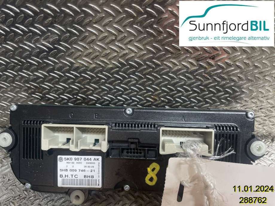 Varmeapparat betjening til VW CC 2008-2012 (PASSAT CC) (PASSAT CC) (VOLKSWAGEN|5K0907044EA||5K0907044AK)