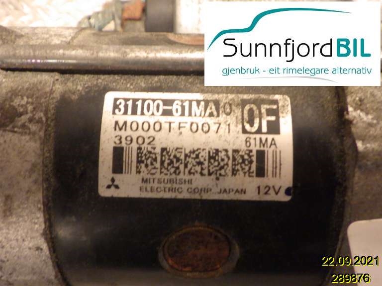Starter til Suzuki SX4, 2009-2013 (Type I, Fase 2)  (SUZUKI|)