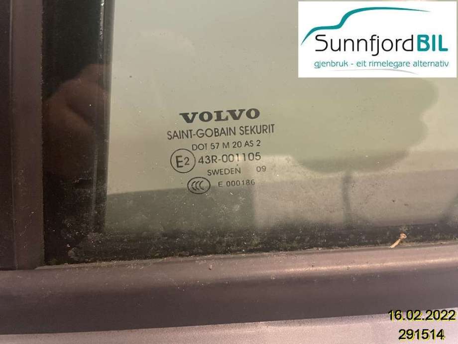 Siderute venstre bak til Volvo V50 2007-2012 (Fase 2)  (VOLVO|)