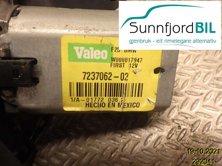 Viskermotor bakrute til BMW X3 2010-2017 (F25) (F25) (BMW|723706202|)